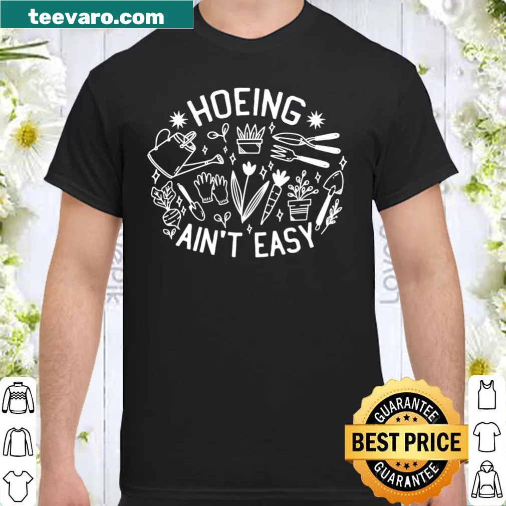 Illustrated shirt featuring various plants and flowers for garden lovers