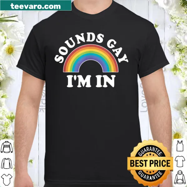 Text shirt celebrating gay pride with playful wording