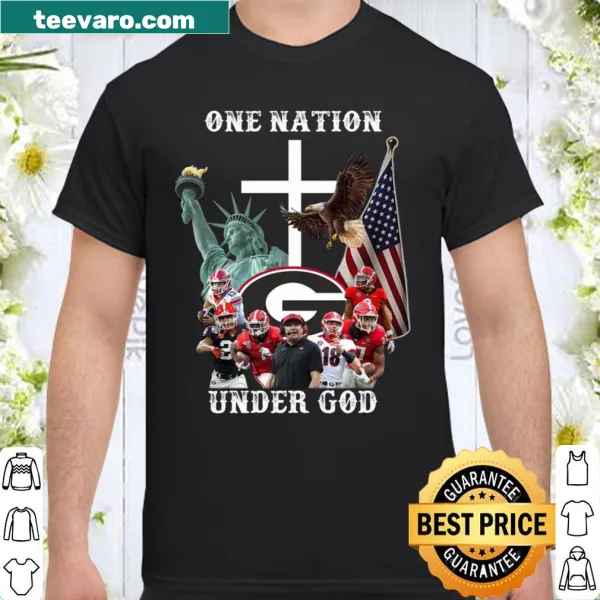 Georgia Bulldogs T-shirt with logo and patriotic slogan