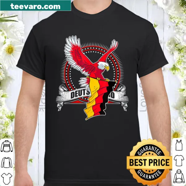 Soccer t-shirt featuring the Germany Eagle and flag design