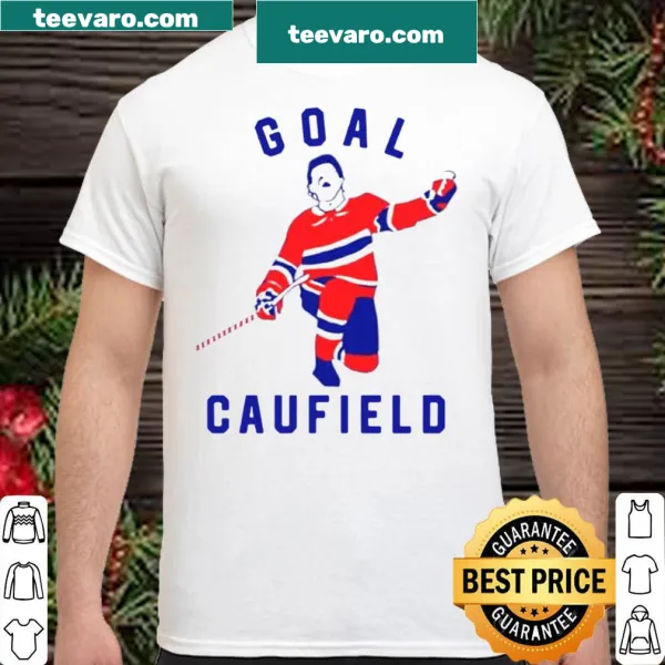 Cole Caufield fan shirt with bold lettering