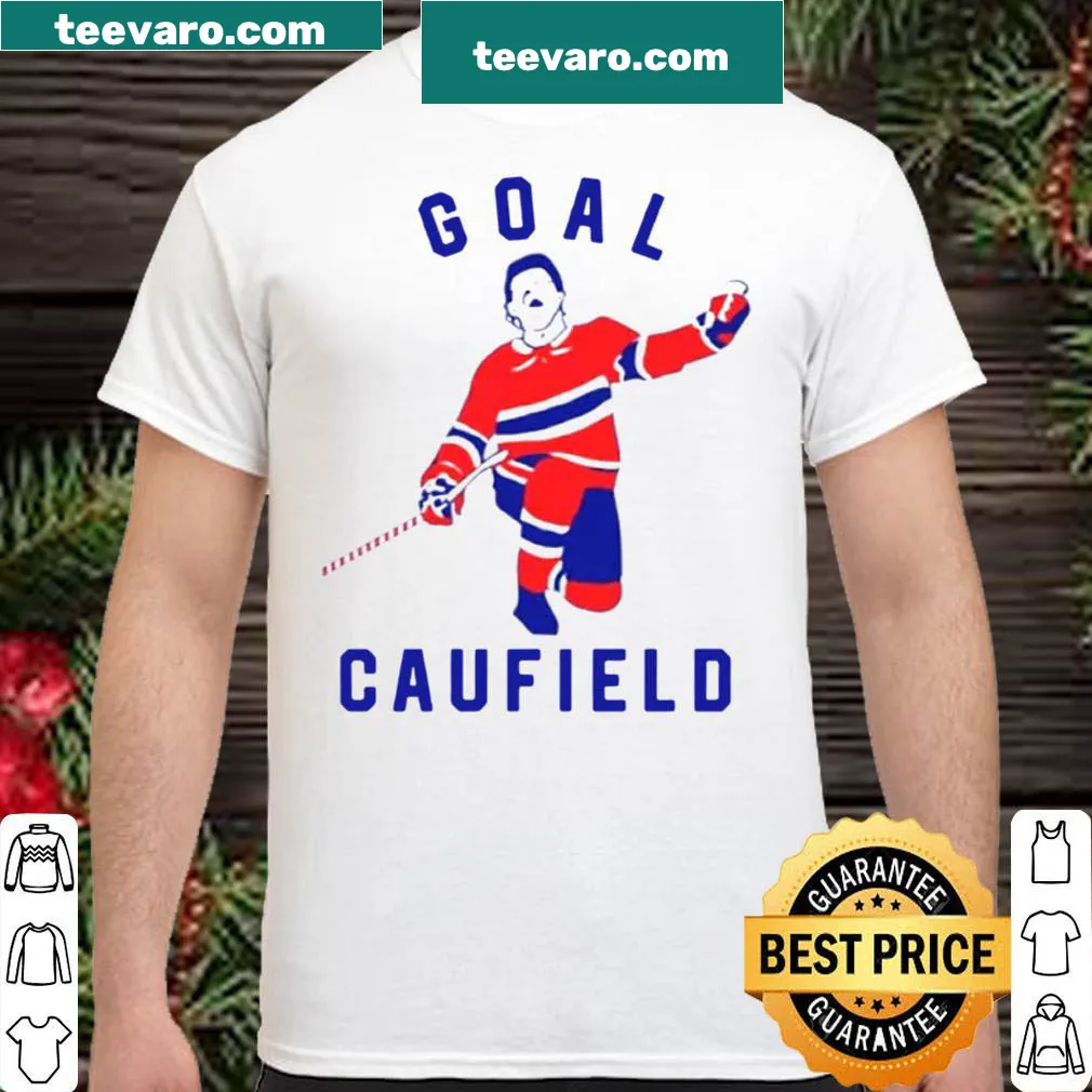 Cole Caufield fan shirt with bold lettering