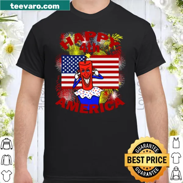 Fourth of July shirt celebrating America with bold text