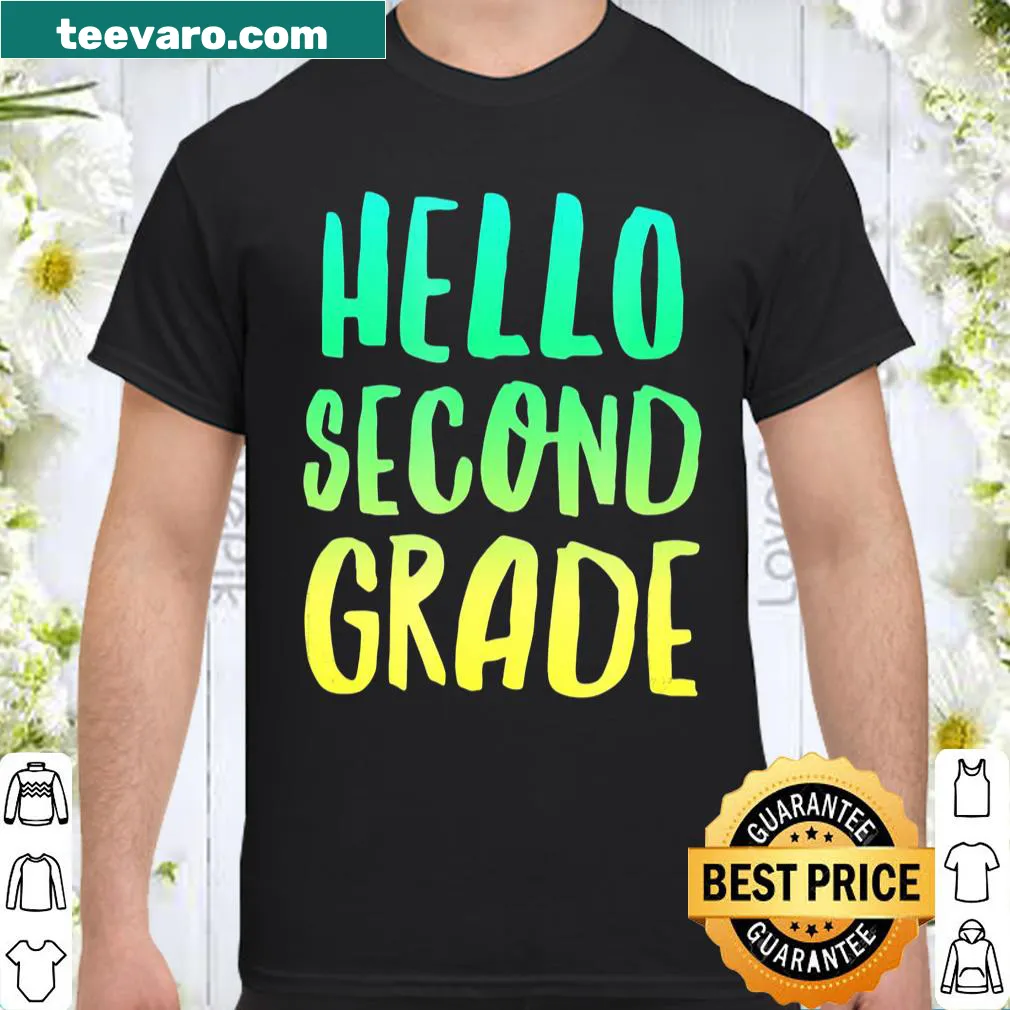 Back to school shirt with 'Hello 2Nd Grade' graphic
