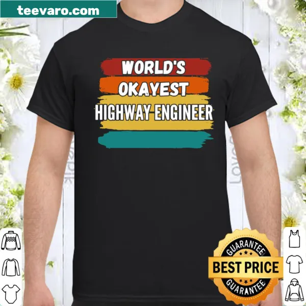Funny shirt for highway engineers with playful illustration