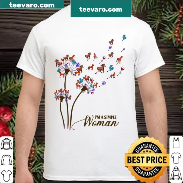 Playful shirt expressing love for horses with simple typography