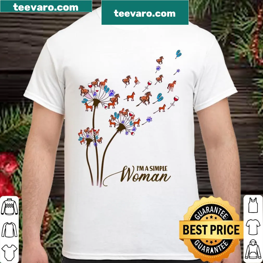Playful shirt expressing love for horses with simple typography