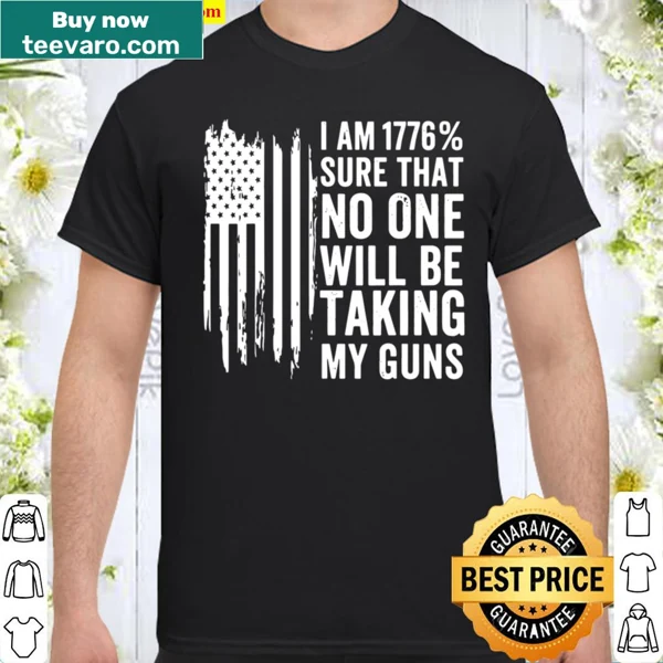 Vintage distressed pro-gun shirt with USA flag and bold text