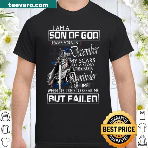 Inspirational faith-based shirt with text about resilience and scars