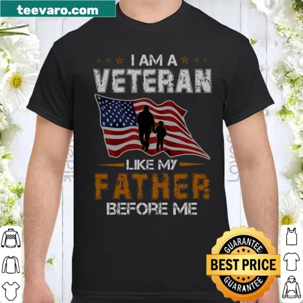 Veteran shirt with text celebrating family legacy