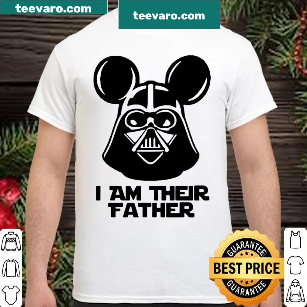 Darth Vader shirt with the phrase 'I Am Their Father' in playful illustration