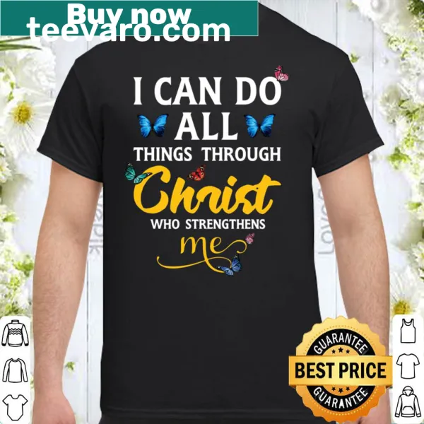 Illustrative butterfly art T-shirt with inspirational message