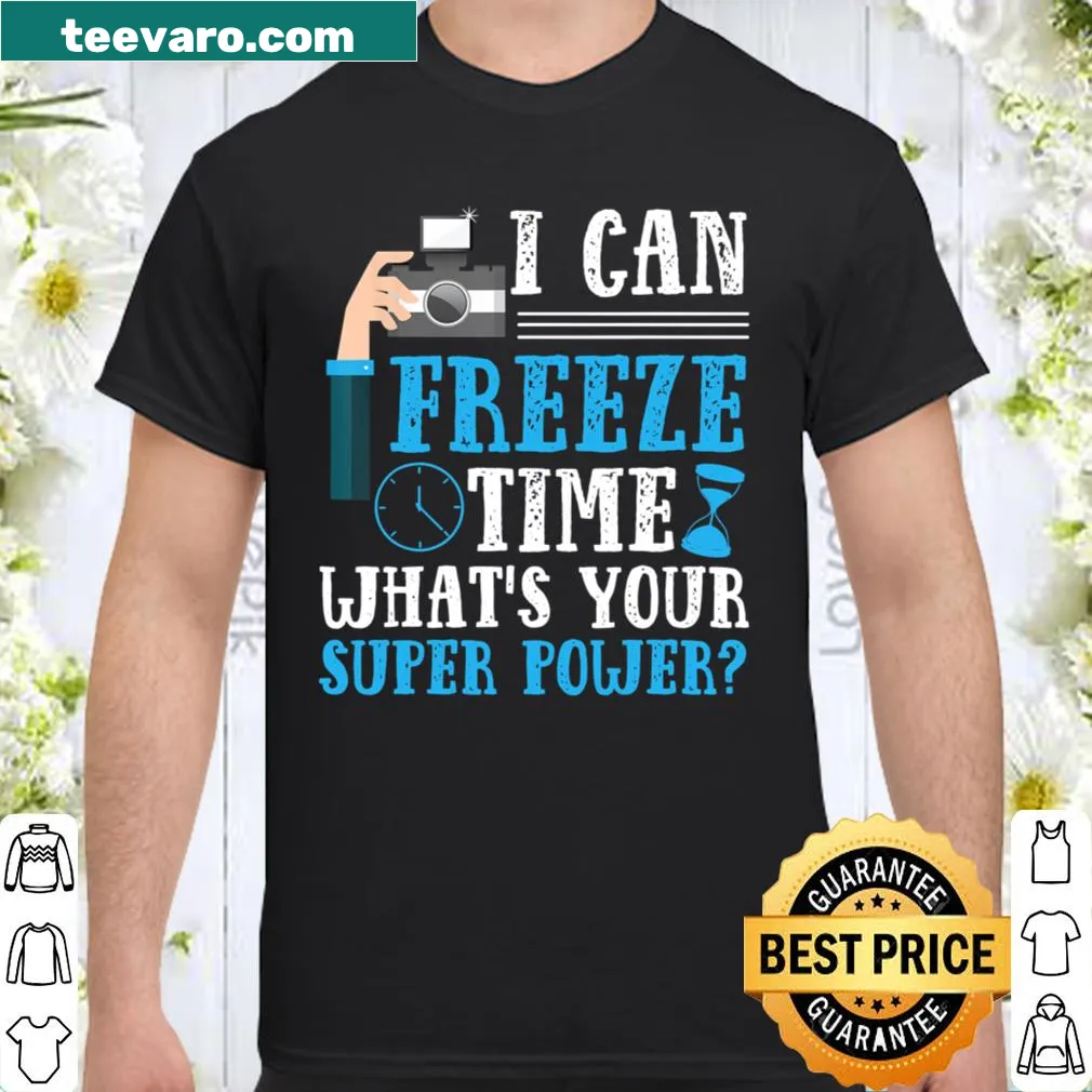 Photography-themed T-shirt with inspirational text