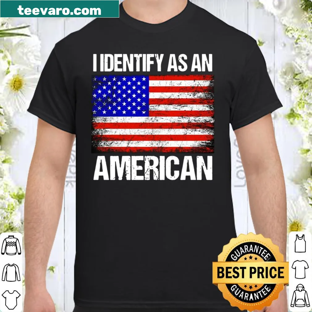 Patriotic 'I Identify As American' t-shirt