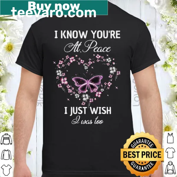 Text shirt expressing sentiment about loss and remembrance