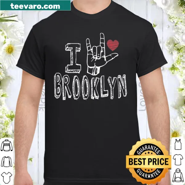 T-shirt displaying love for Brooklyn in a playful design