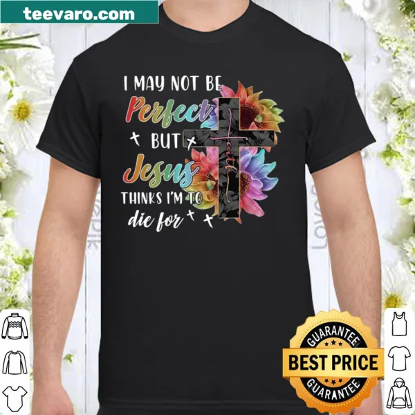 Inspirational typography shirt with faith-based message