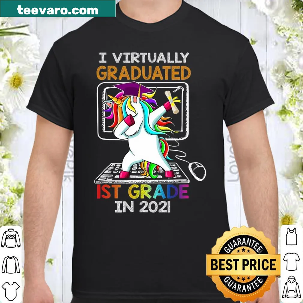 Unicorn graduation shirt for first graders