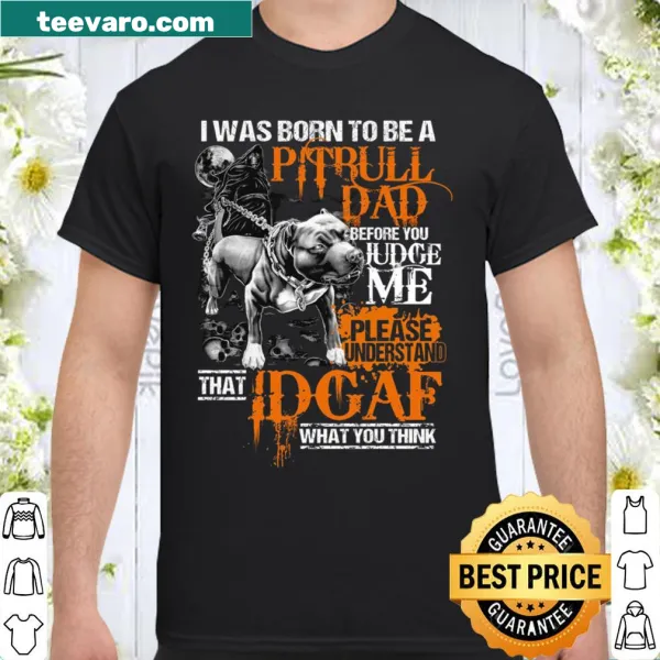 Bold typography shirt for proud Pitbull dads