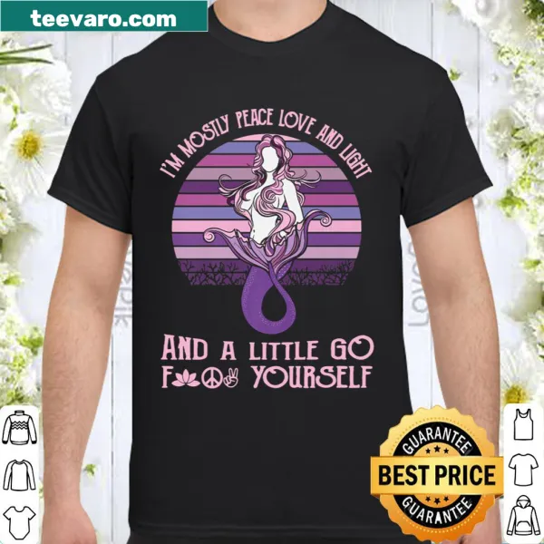 Whimsical mermaid graphic with inspirational text t-shirt