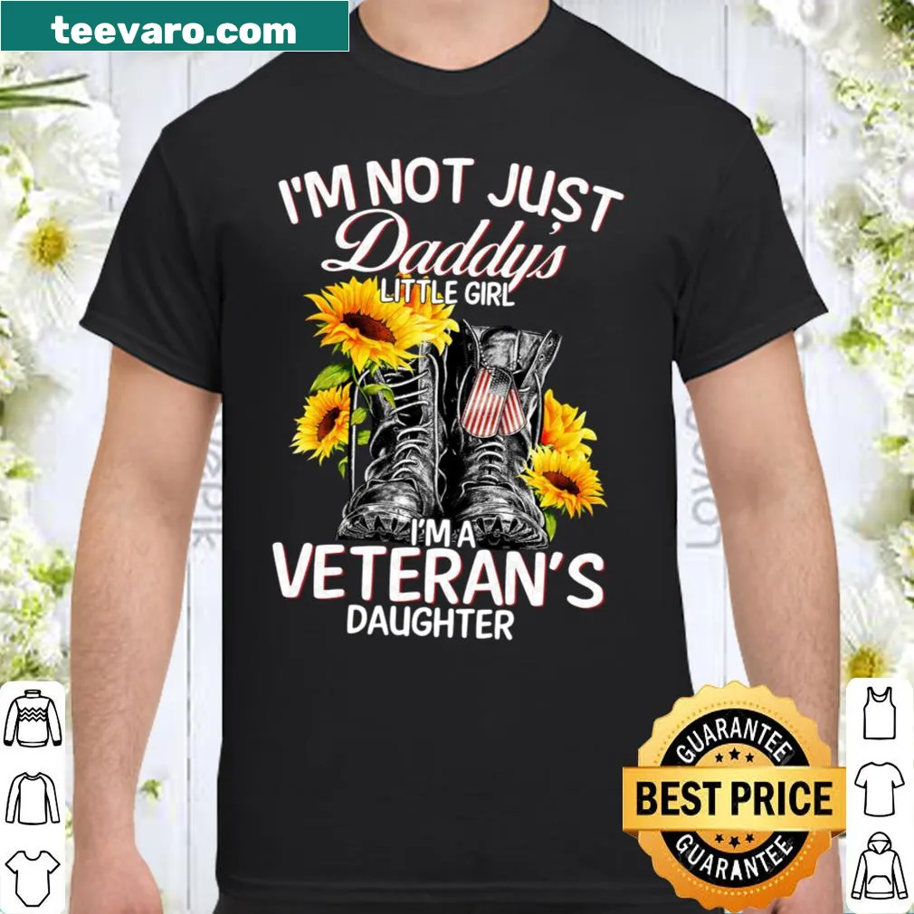 Shirt honoring daughter of a veteran with heartfelt text