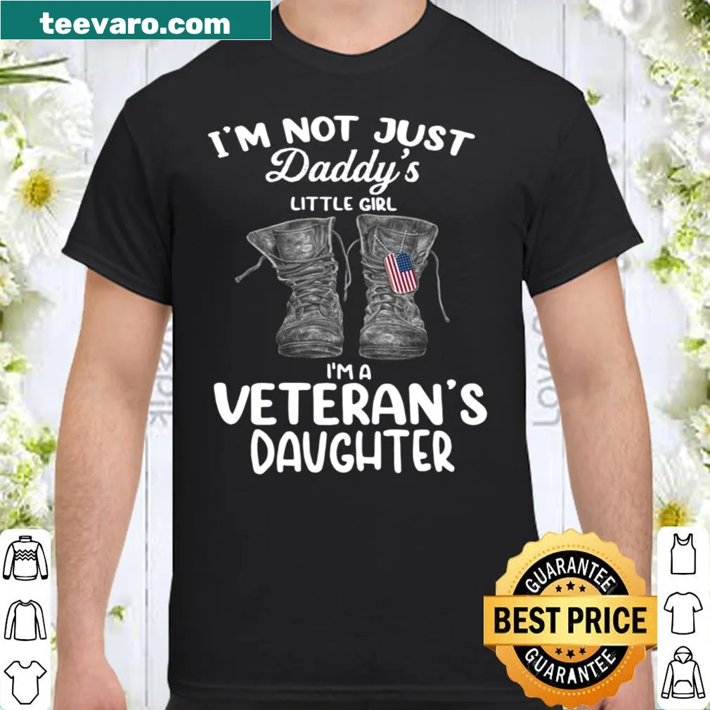 Proud shirt for daughter of a veteran expressing dual identity