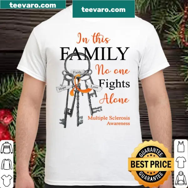 Awareness t-shirt with supportive message for Multiple Sclerosis