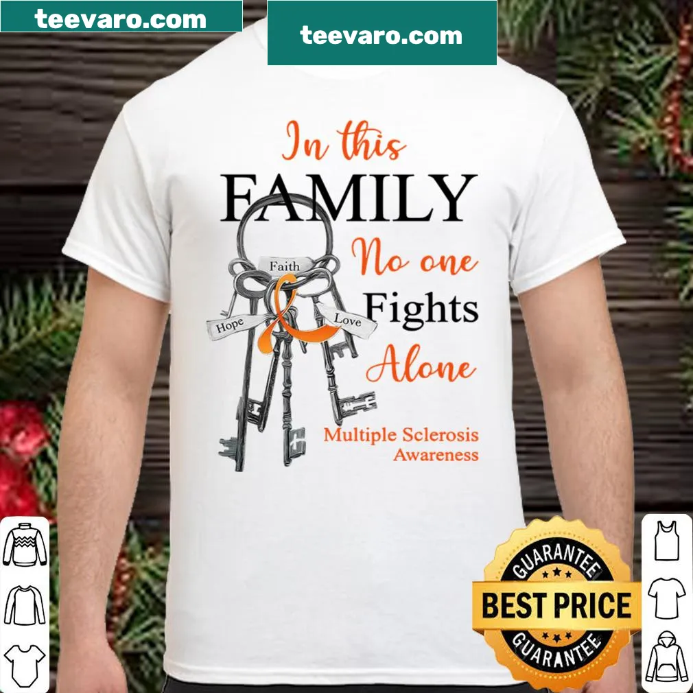 Awareness t-shirt with supportive message for Multiple Sclerosis