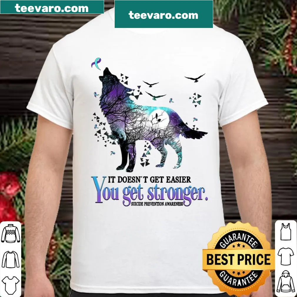 Suicide prevention awareness shirt with inspiring text about strength