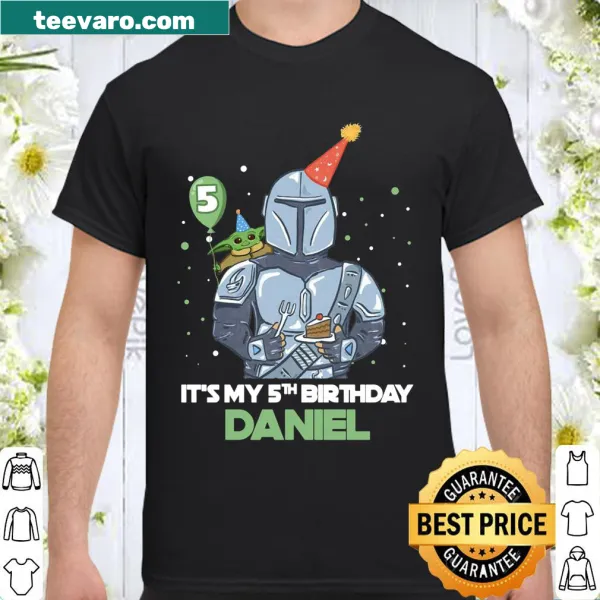 Birthday shirt for a 5-year-old named Daniel