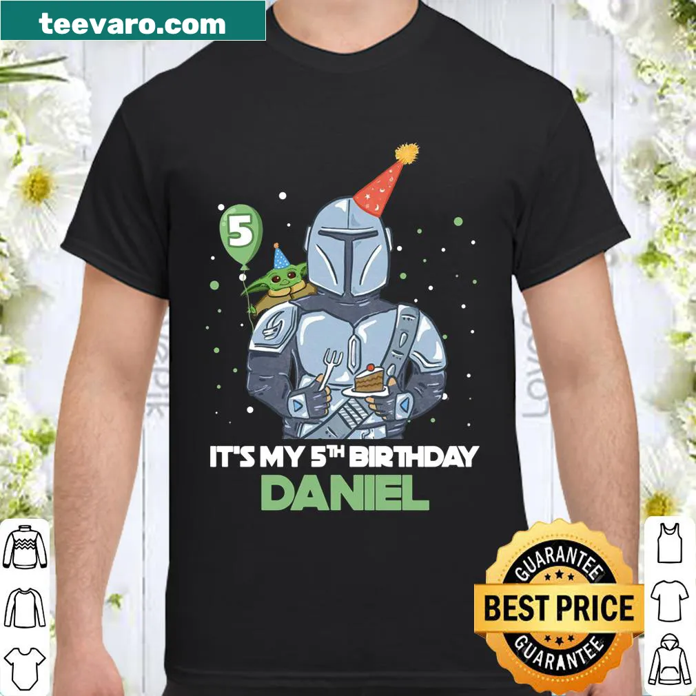 Birthday shirt for a 5-year-old named Daniel