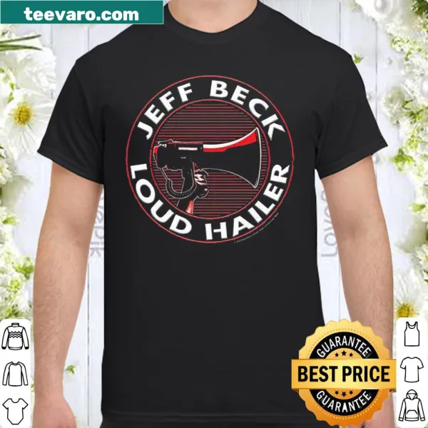 Vintage-style Jeff Beck t-shirt with a loud hailer graphic