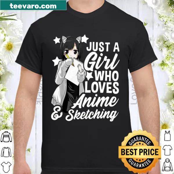 Cute shirt for anime lovers featuring sketching hobbies