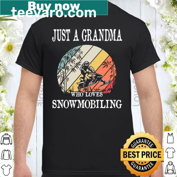 Text-based design celebrating a grandma's love for snowmobiling