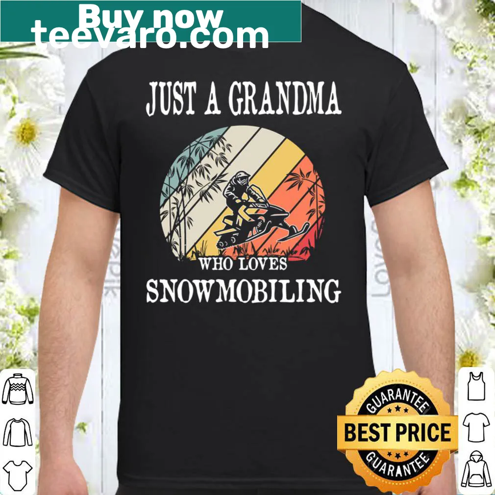 Text-based design celebrating a grandma's love for snowmobiling