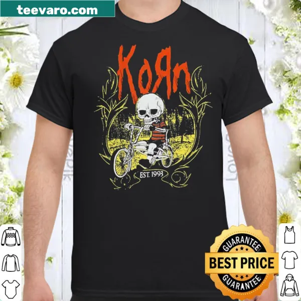 Edgy KORN band T-shirt with bold graphic