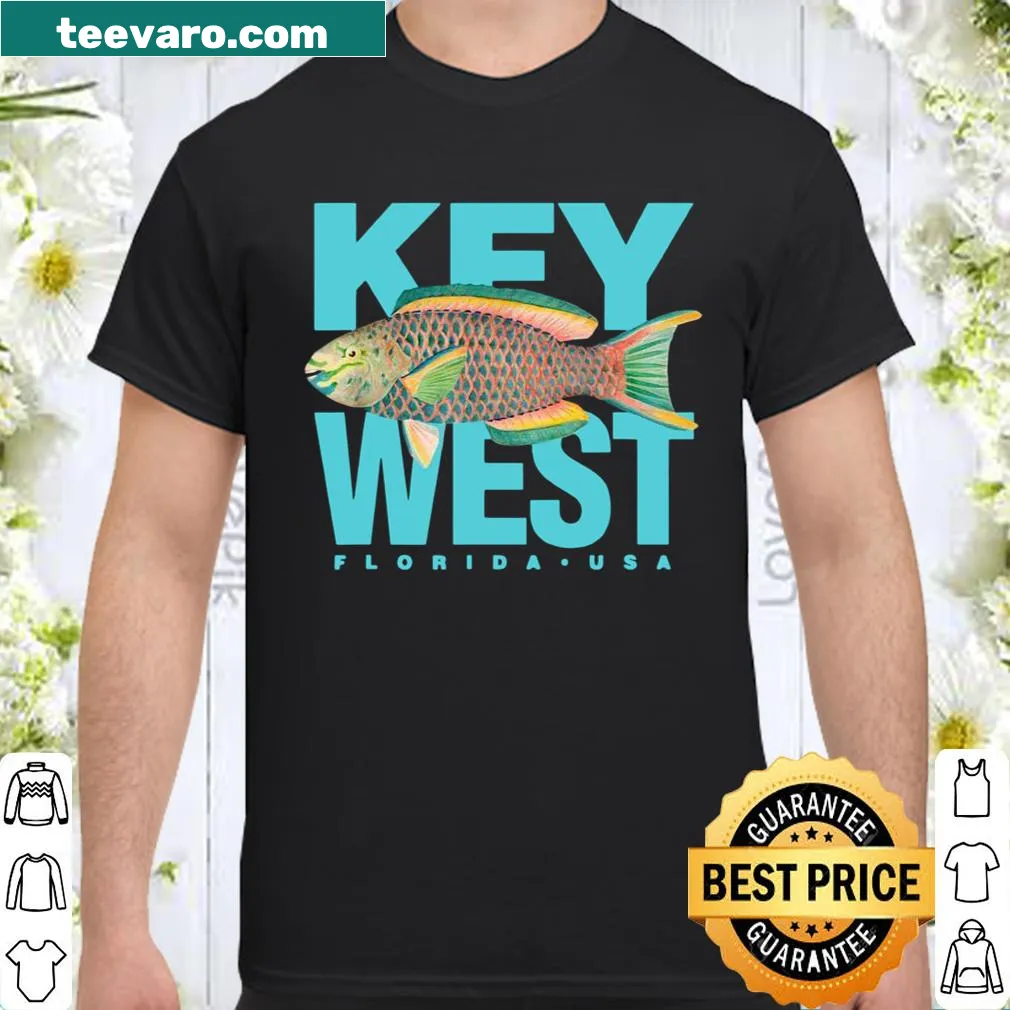 Vintage parrot fish design inspired by Key West