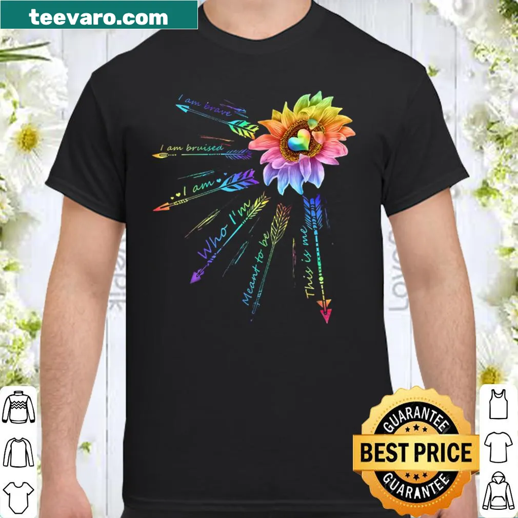 Sunflower shirt with empowering LGBT message