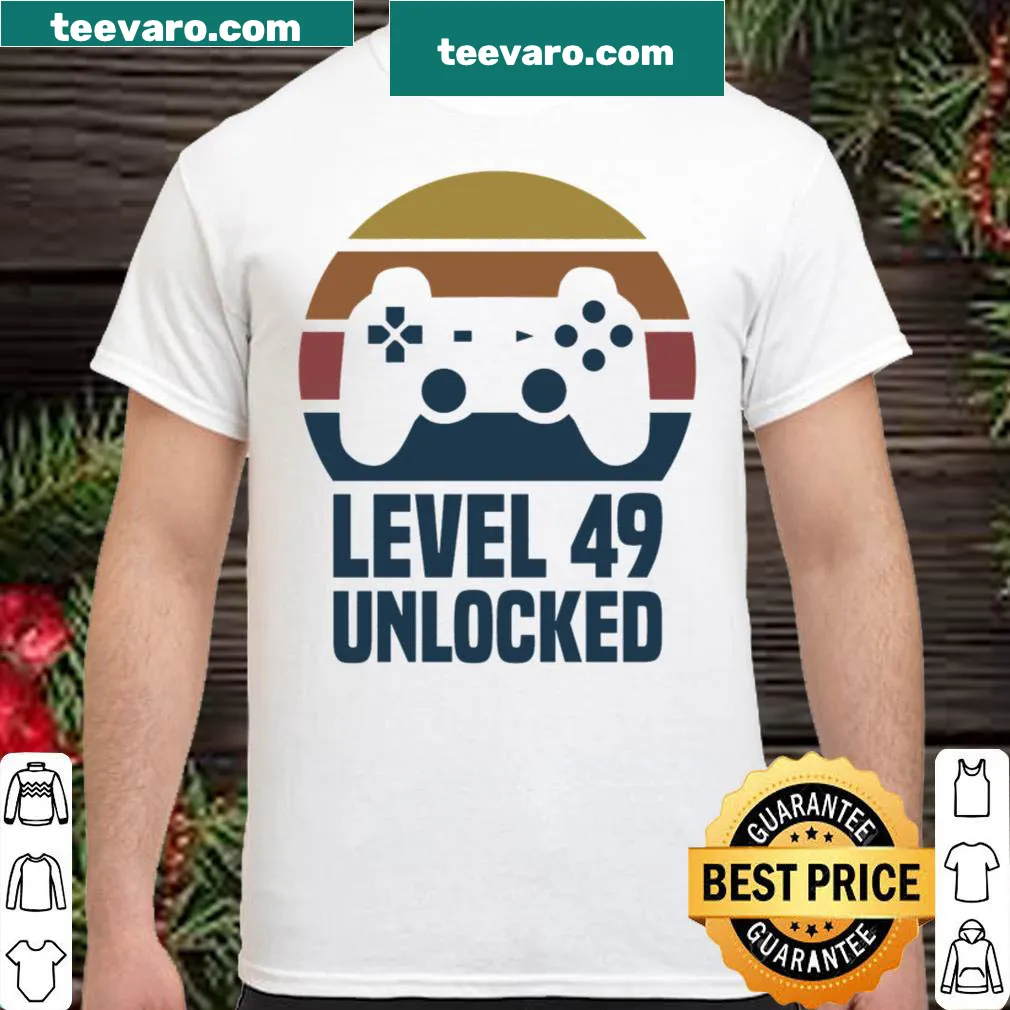 Gaming-themed shirt celebrating 49th birthday
