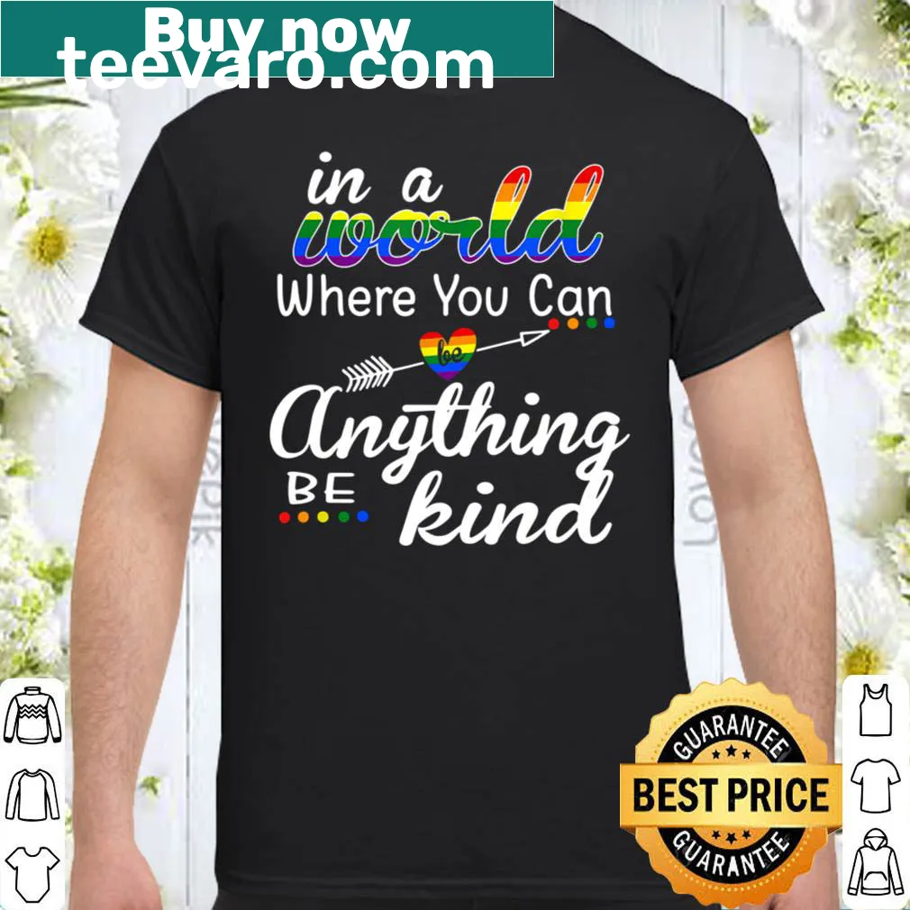Pride Month shirt with rainbow design