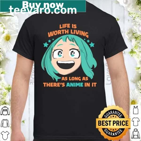 Manga girl shirt celebrating anime culture with a playful phrase