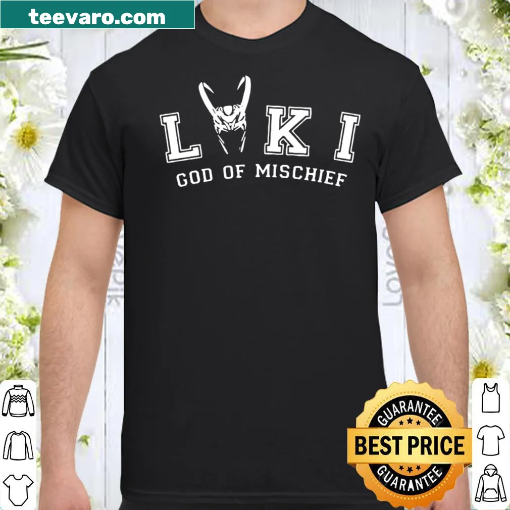 Loki themed shirt featuring the God of Mischief illustration.
