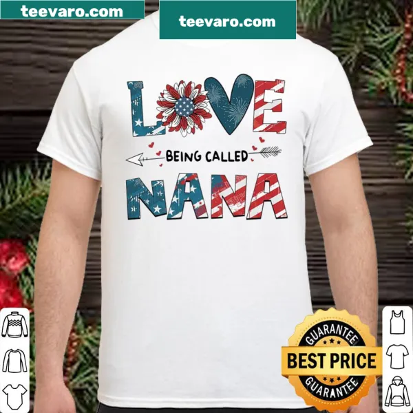 Patriotic shirt stating 'Love Being Called American Flag'