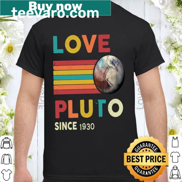 Whimsical shirt celebrating Pluto with a charming illustration.