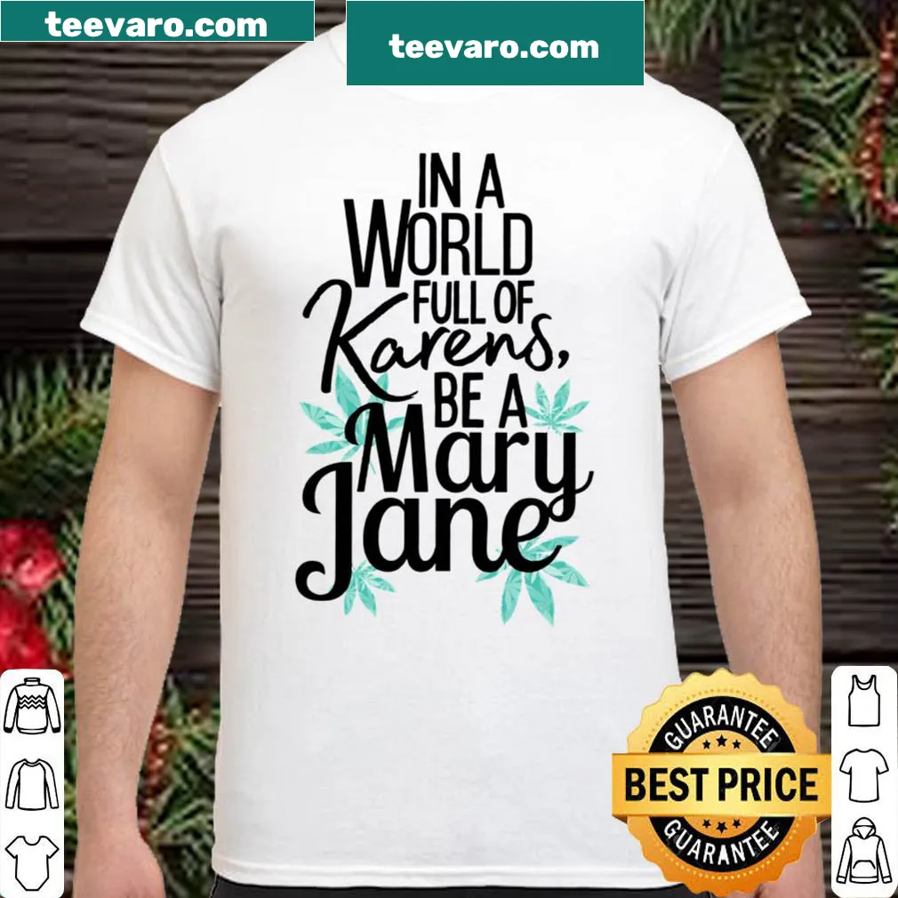 Cannabis-themed shirt with a humorous phrase about individuality.