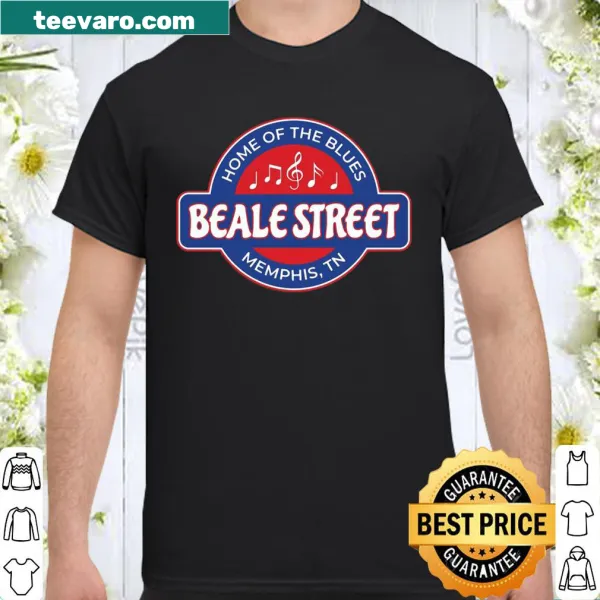Shirt featuring music notes inspired by Memphis Beale Street