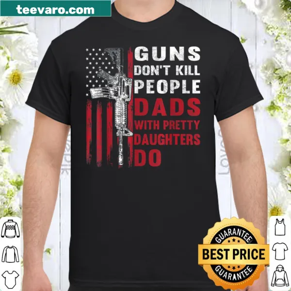 Funny dad shirt with a humorous saying about daughters