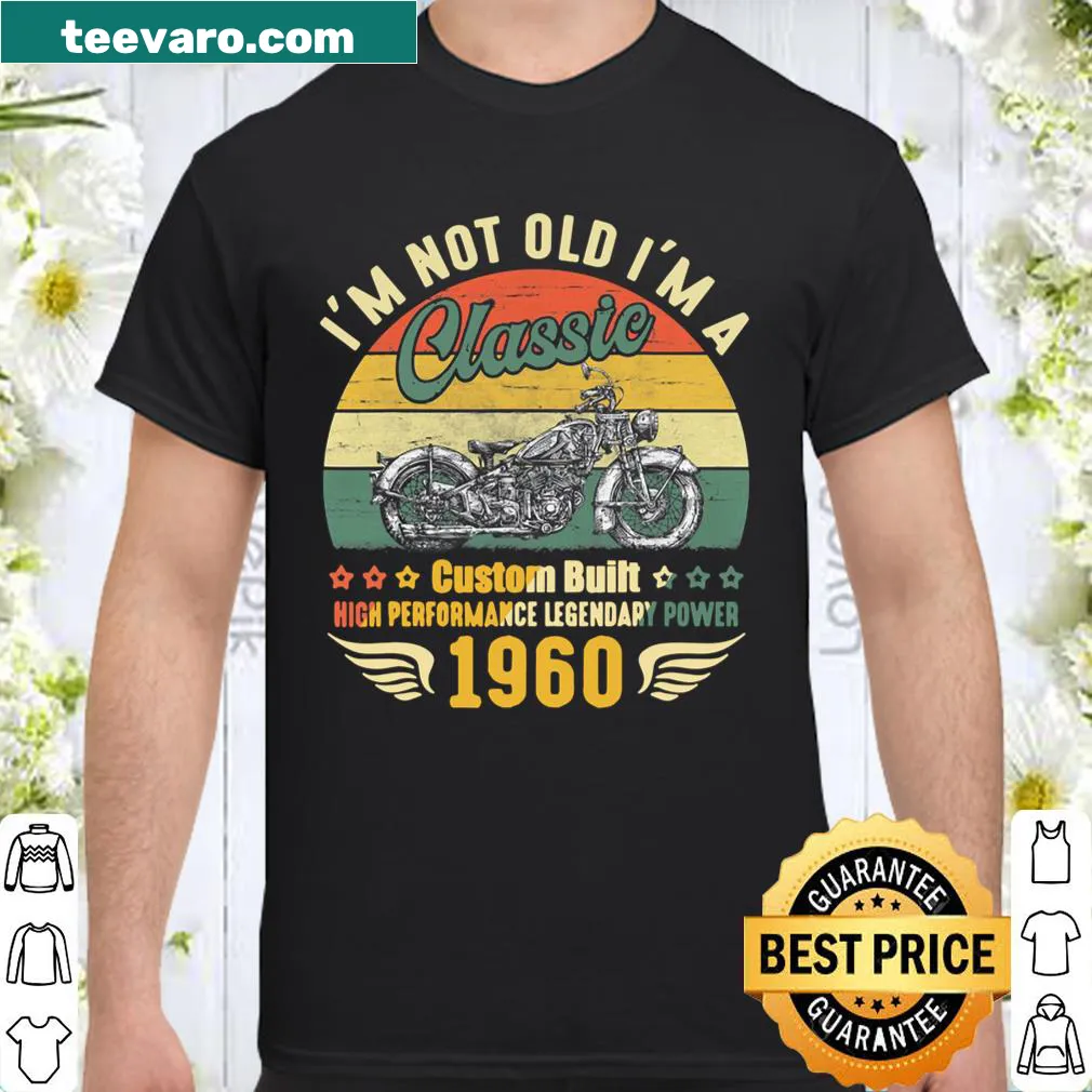 Retro vintage motorcycle shirt with nostalgic text