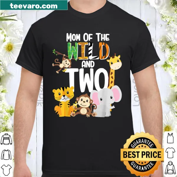 Jungle-themed T-shirt for moms featuring animal graphics