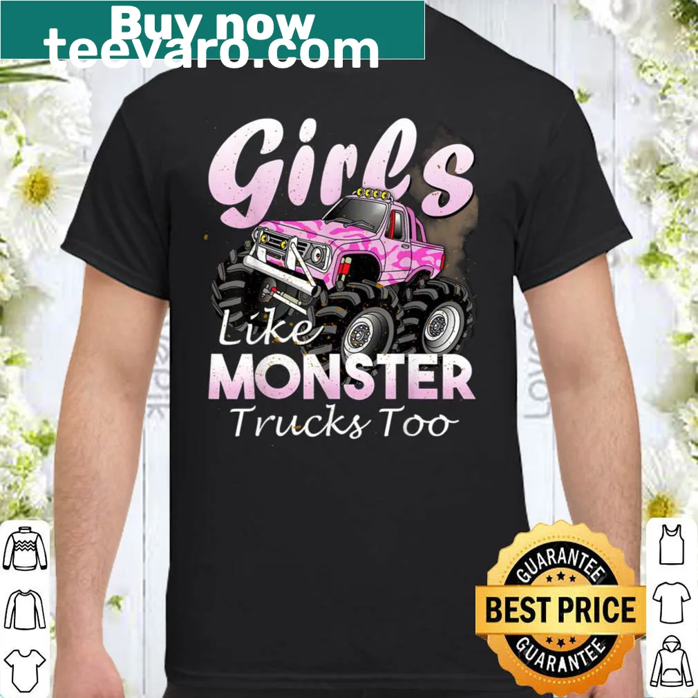 Playful monster truck shirt with an inclusive message.